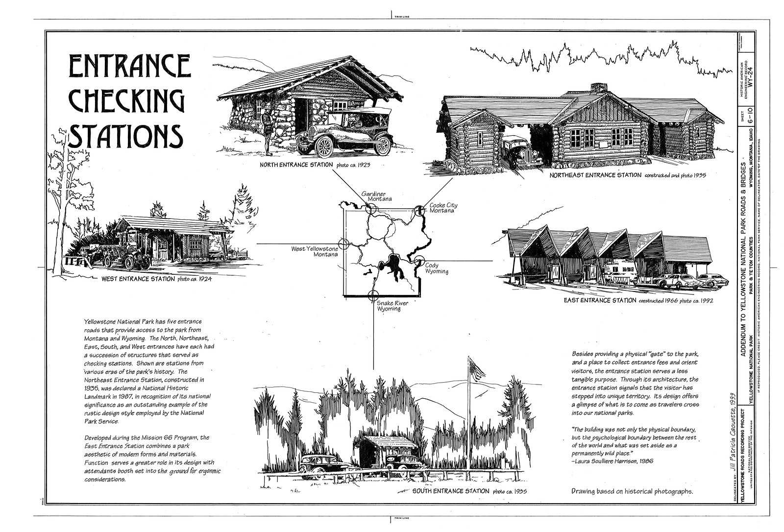 Entrance Checking Stations — historic image