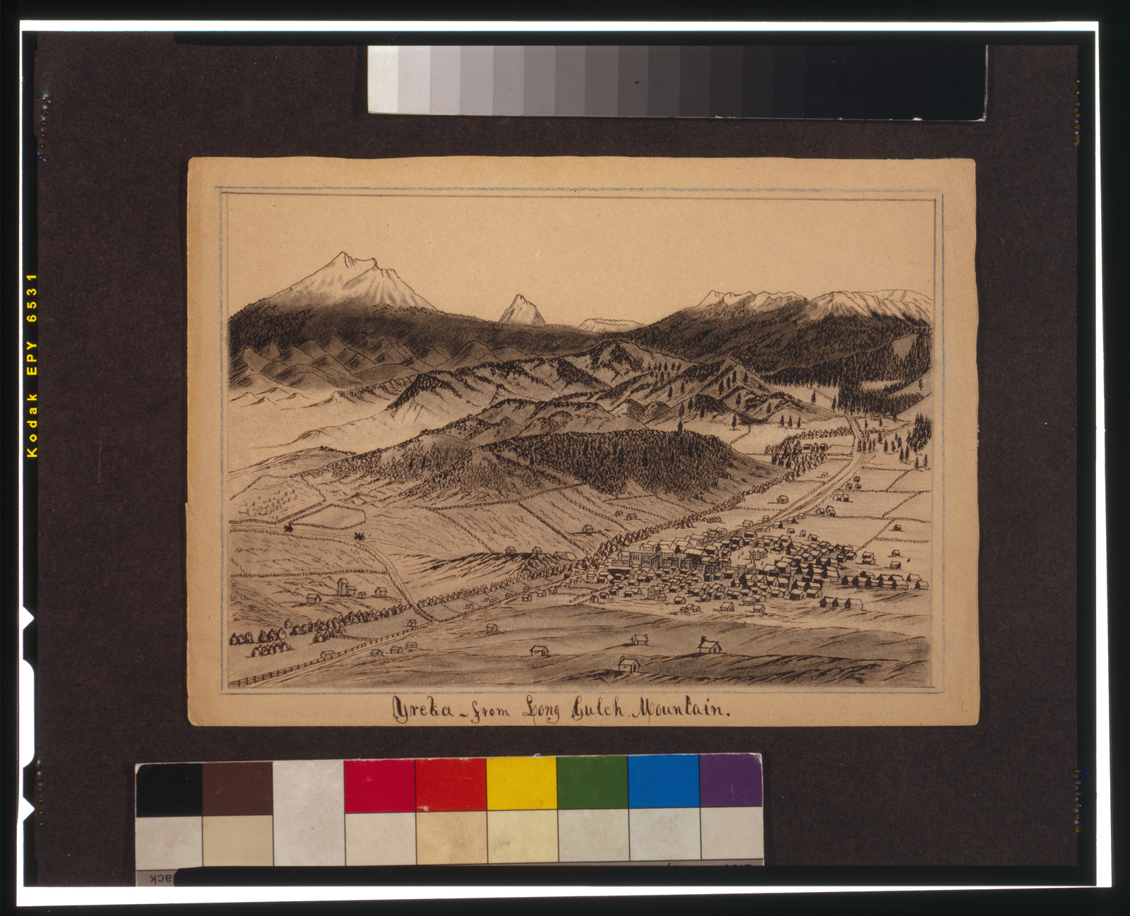 Yreka from Long Gulch Mountain — historic image