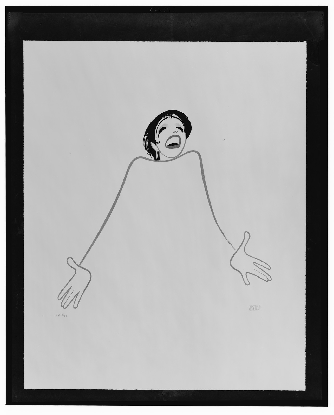 [Liza Minnelli in Minnelli on Minnelli] / Hirschfeld., 1999 — antique lithograph