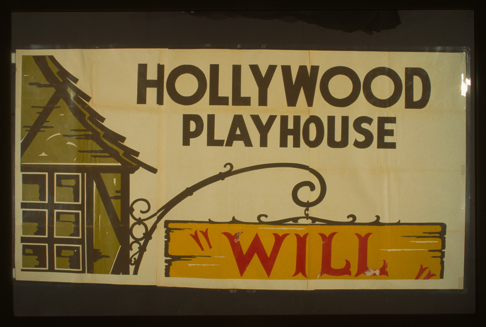 Hollywood Playhouse [presents] Will Shakespeare by Clemence Dane His life and loves., 1938 — vintage poster