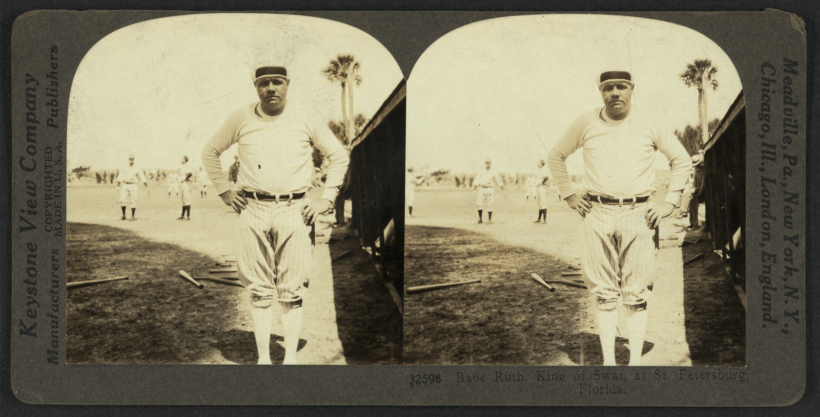 Babe Ruth, King of Swat, at St. Petersburg, Florida — historic image