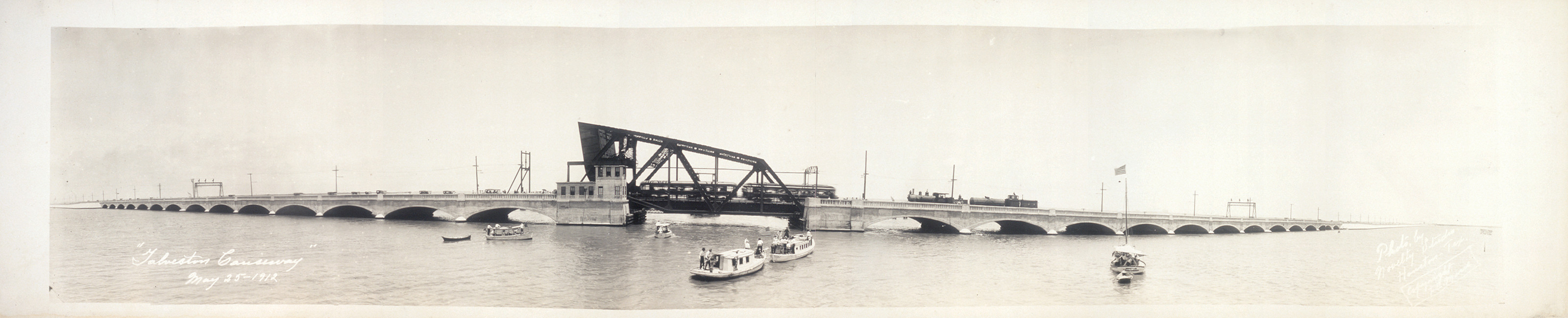 Galveston Causeway, May 25, Texas, 1912, 1912 — historic image