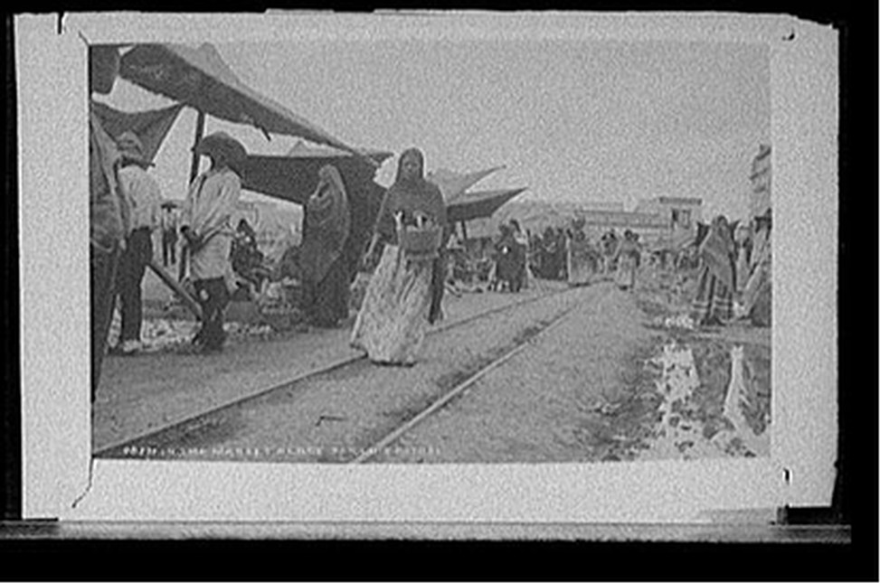In the market place, San Luis Potosi, [between 1880 and 1897] — historic photograph