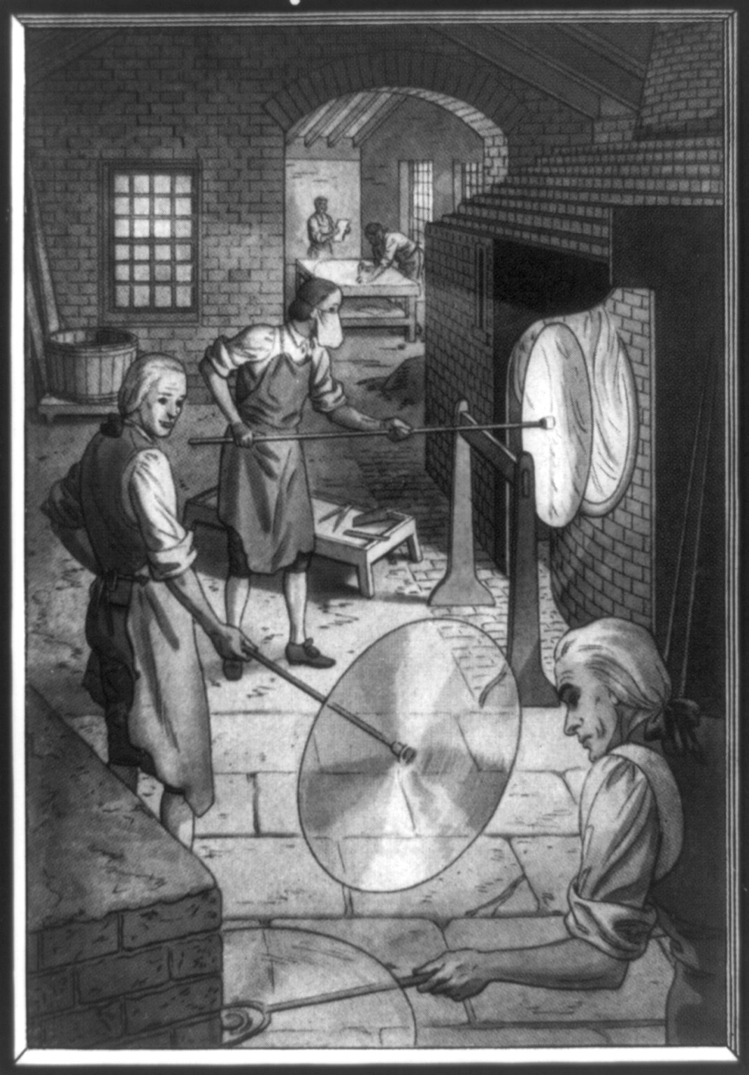The First glass works in Boston were established in 1787..., [1939] — historic print