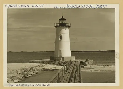 Edgartown Light, Edgartown, Massachusetts, lighthouse photograph