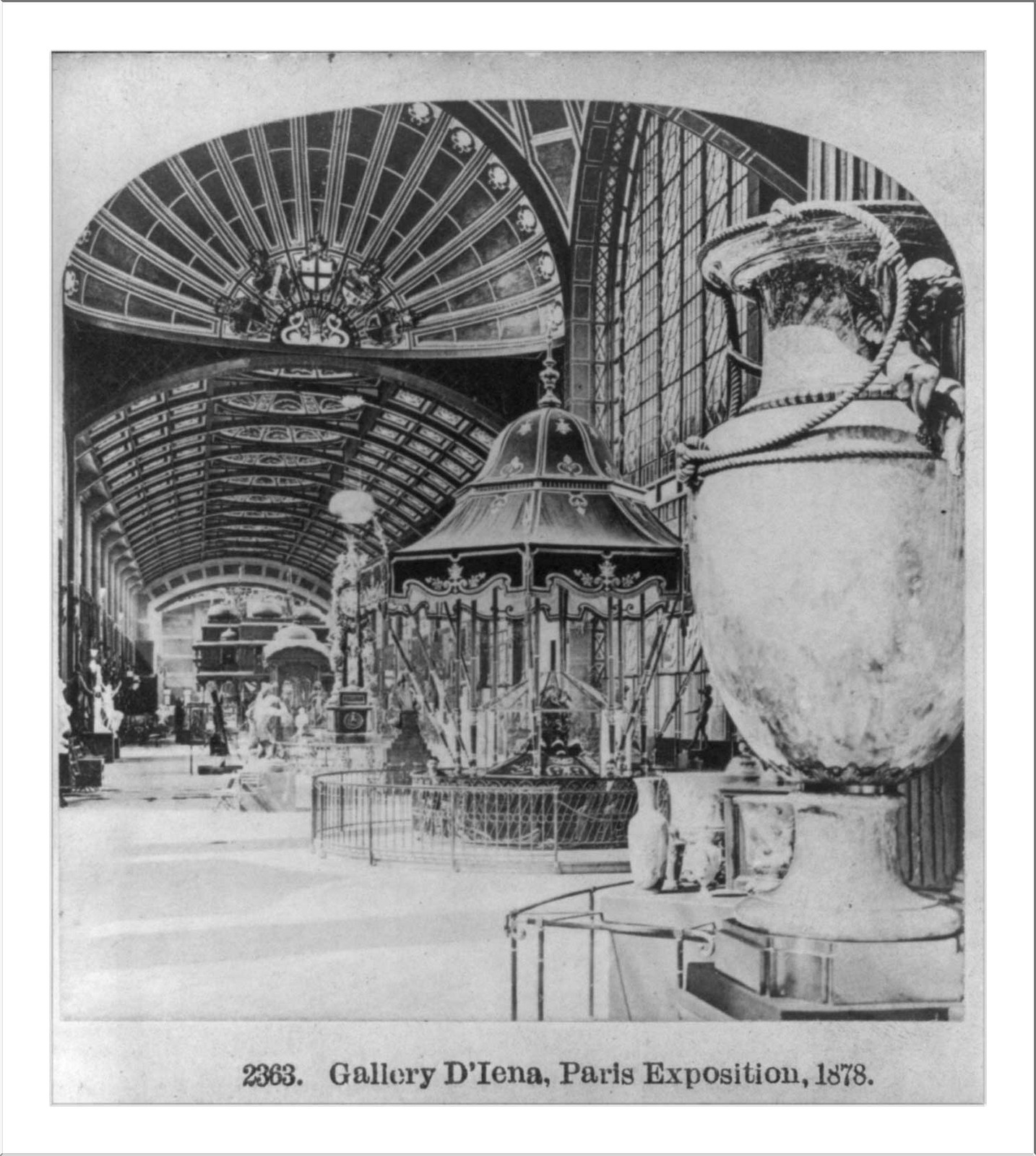 Gallery D'Iena, Paris Exposition, 1878, 1878 — historic photograph