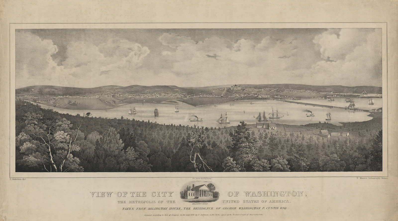 View of the City of Washington from Arlington House — historic image