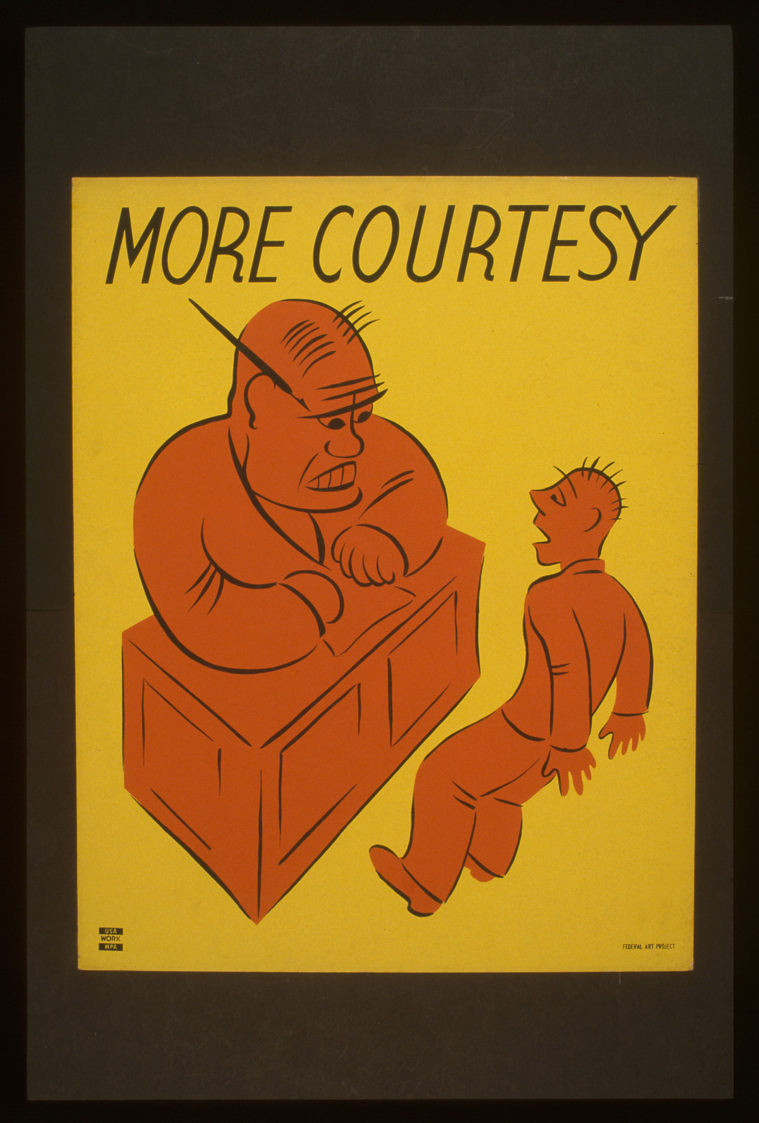 More courtesy, 1936 — vintage poster