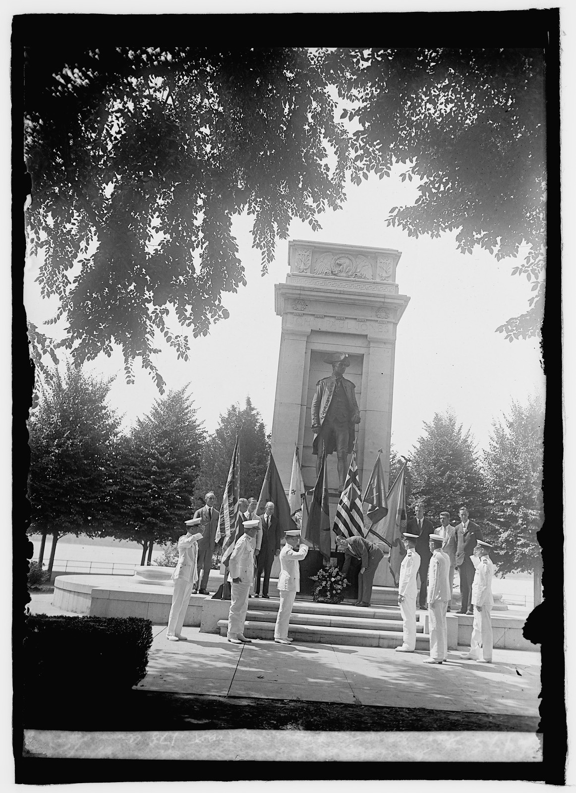 Theo. Douglas Roosevelt at 178 ann. of birth of John Paul Jones, 7/6/25, [19]25 July 6. — historic photograph