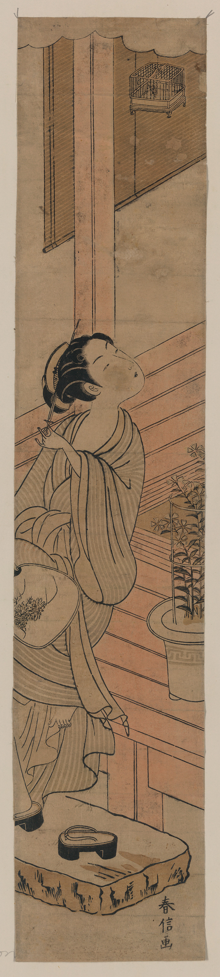 [Japanese Ukiyo-e print], 1750 — historic print
