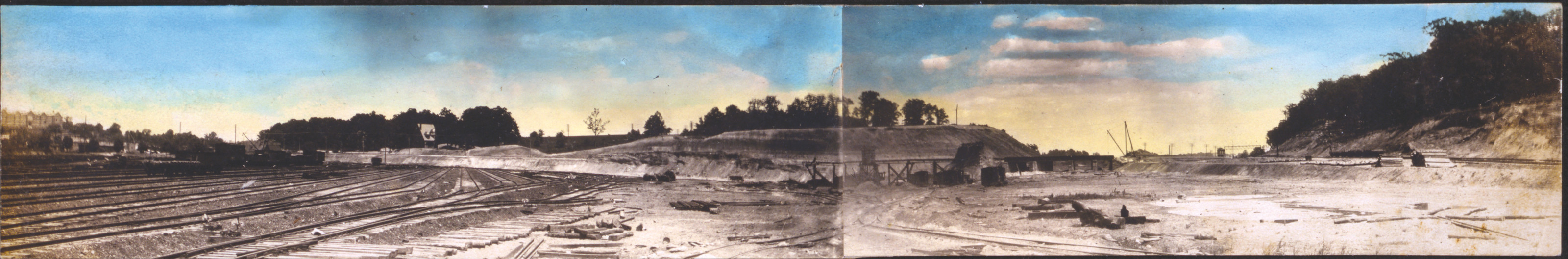 [Panorama of Union Station grounds, before construction of Union Station, Washington, D.C.], [between 1900 and 1907] — historic photograph