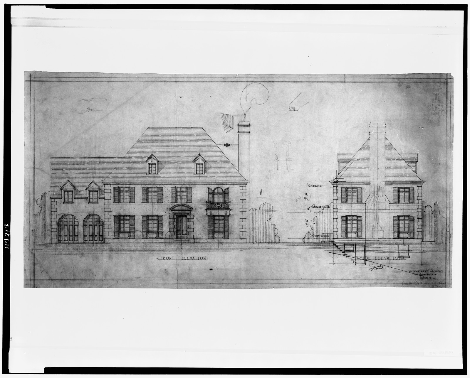 Antique Architecture - Washington DC - House (residence) for Nathan — historic image