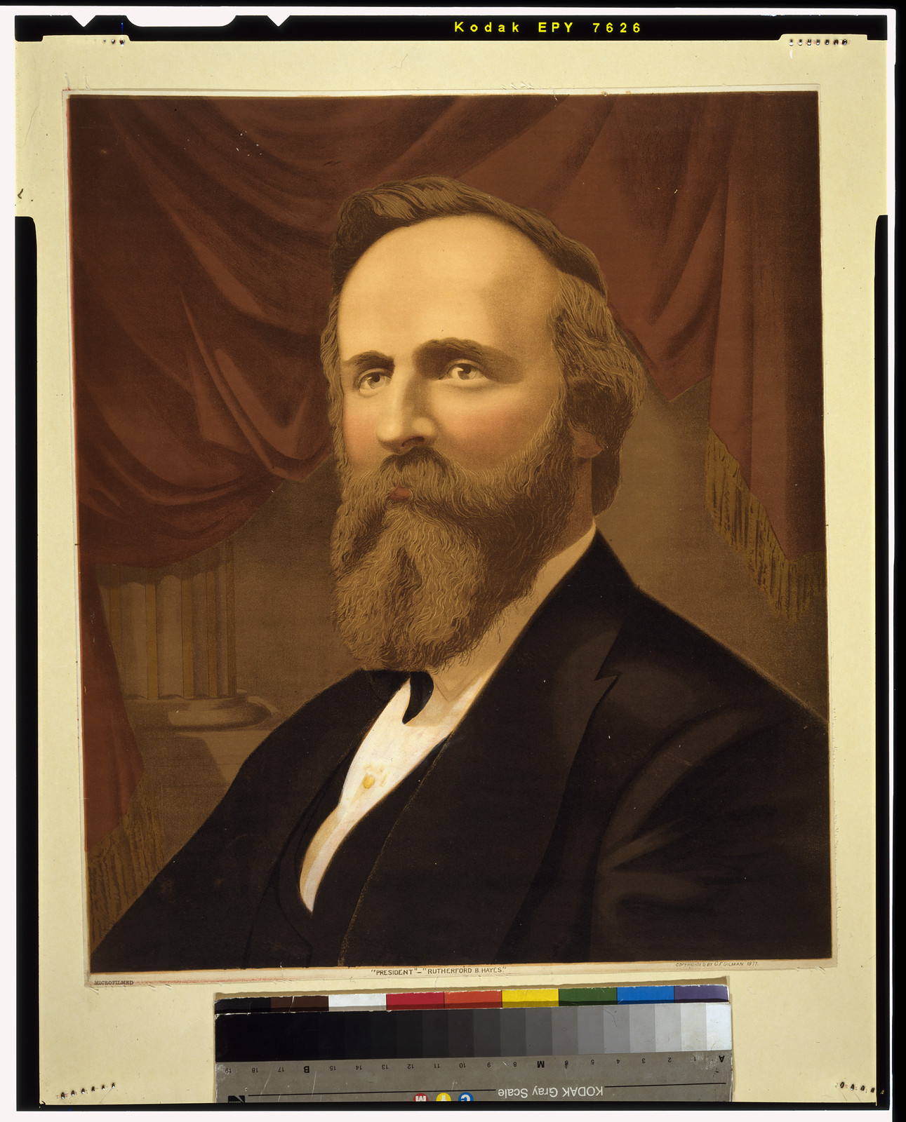President"--"Rutherford B. Hayes"", c1877. — antique lithograph