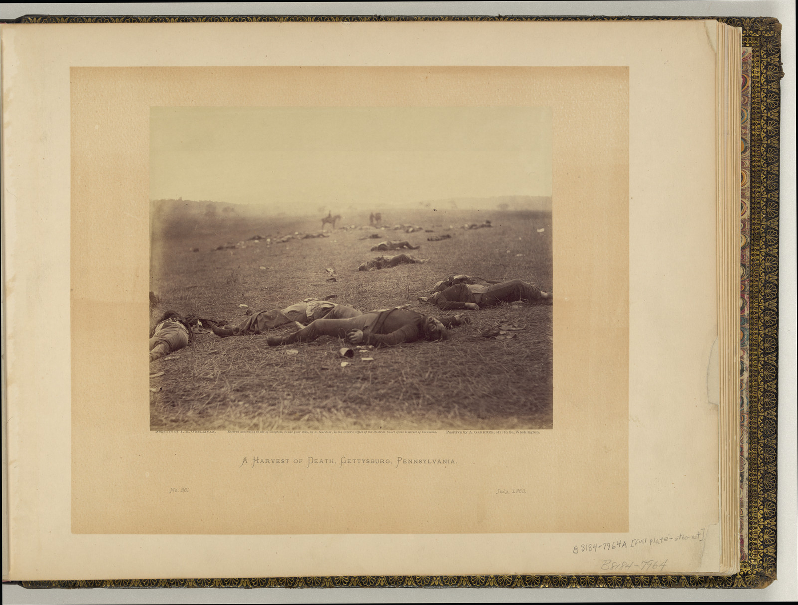 A Harvest of Death, Gettysburg, Pennsylvania — historic image
