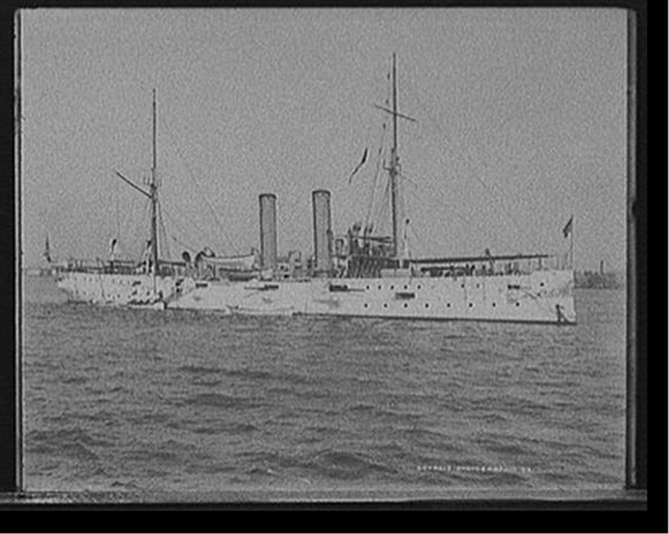 U.S.S. Detroit, 1899 Sept.. — historic photograph