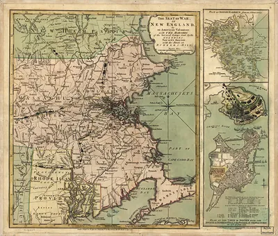 ar081300 The Seat of war in New England, by an American volunteer, with the marches