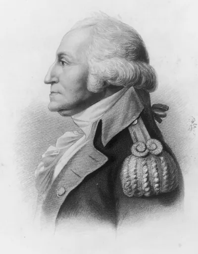 [George Washington, head and shoulders, left profile]