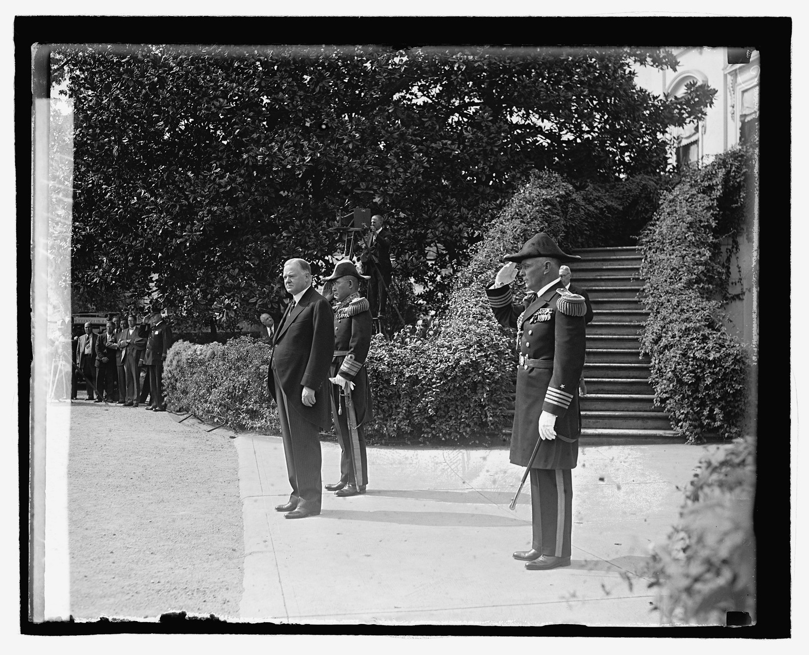 Hoover receives Jap. cadets, 9/27/29, [19]29 September 27. — historic photograph