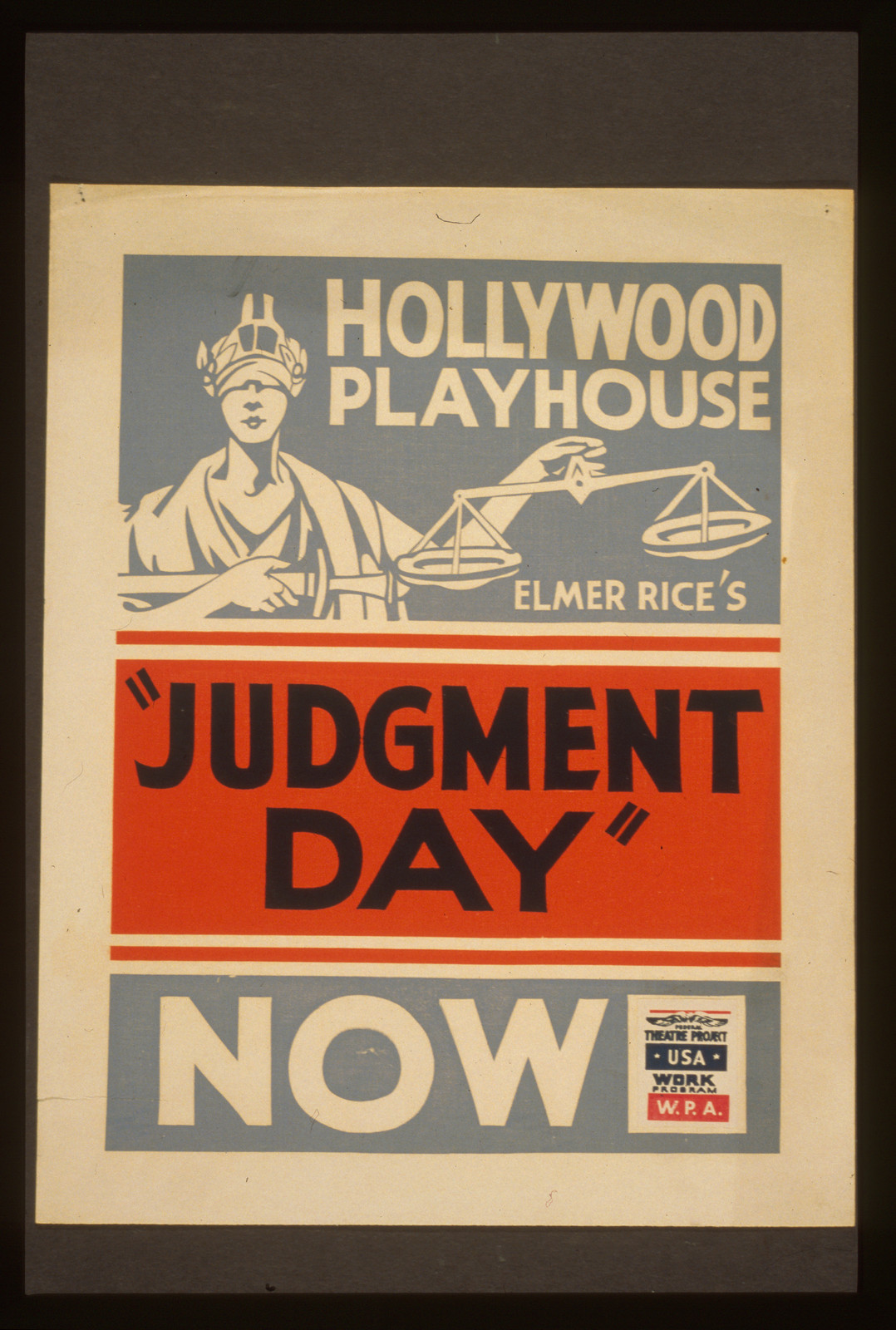 Elmer Rices Judgment day, 1936 — vintage poster