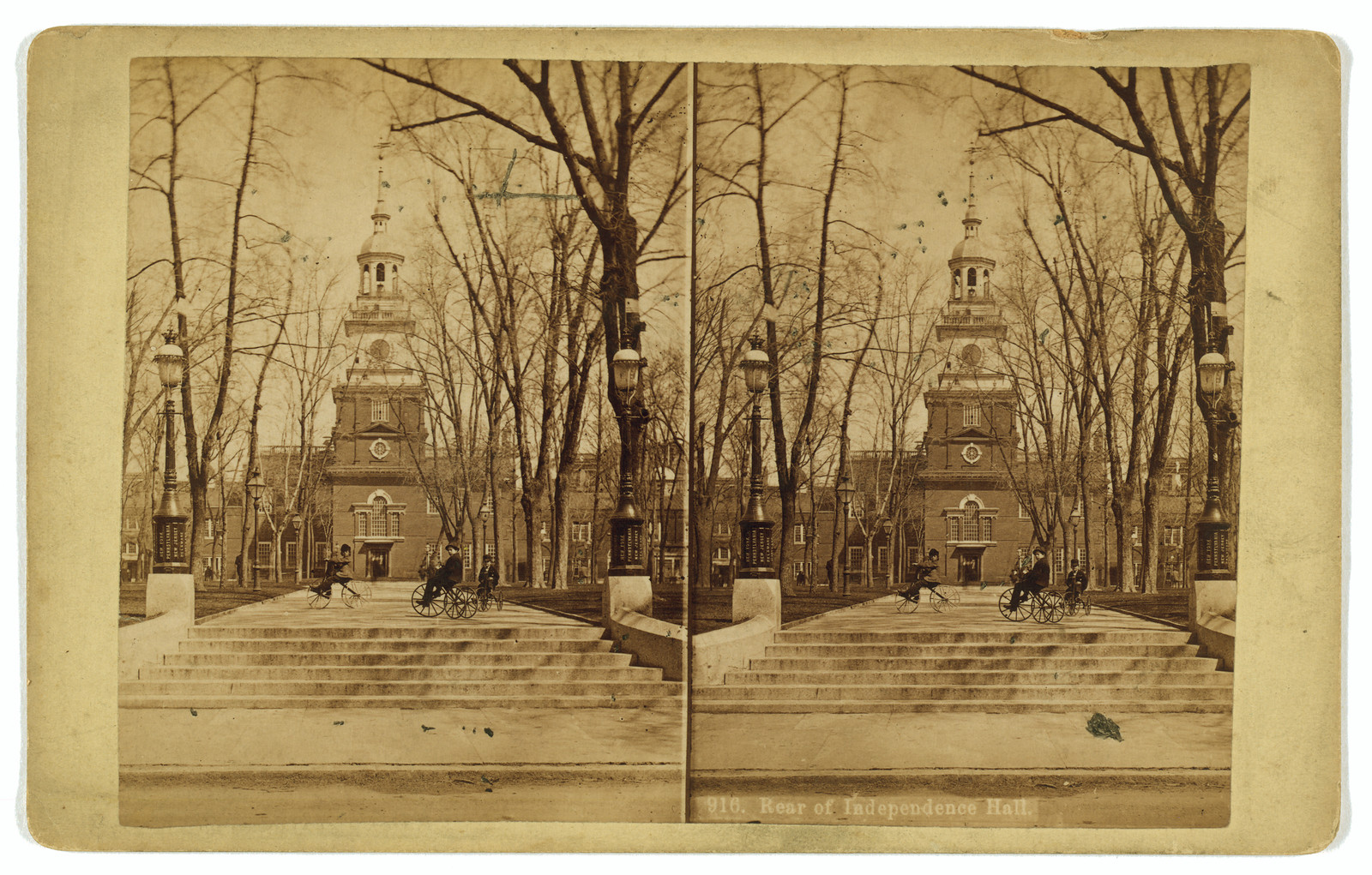 Rear of Independence Hall, 1890 — historic photograph