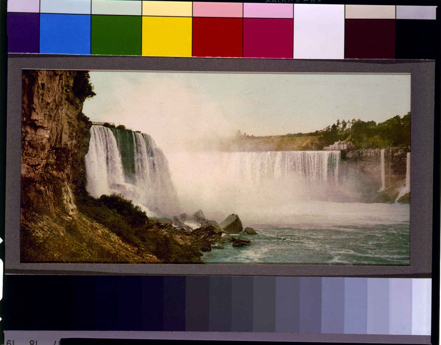 Niagara Falls, hand-colored photochrome view of the cataract — historic image