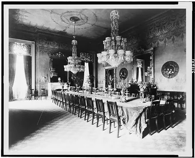 [State dining room in the White House]
