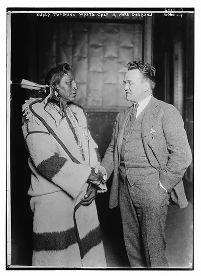 Chief Twoguns White Calf & Mike Gibbons