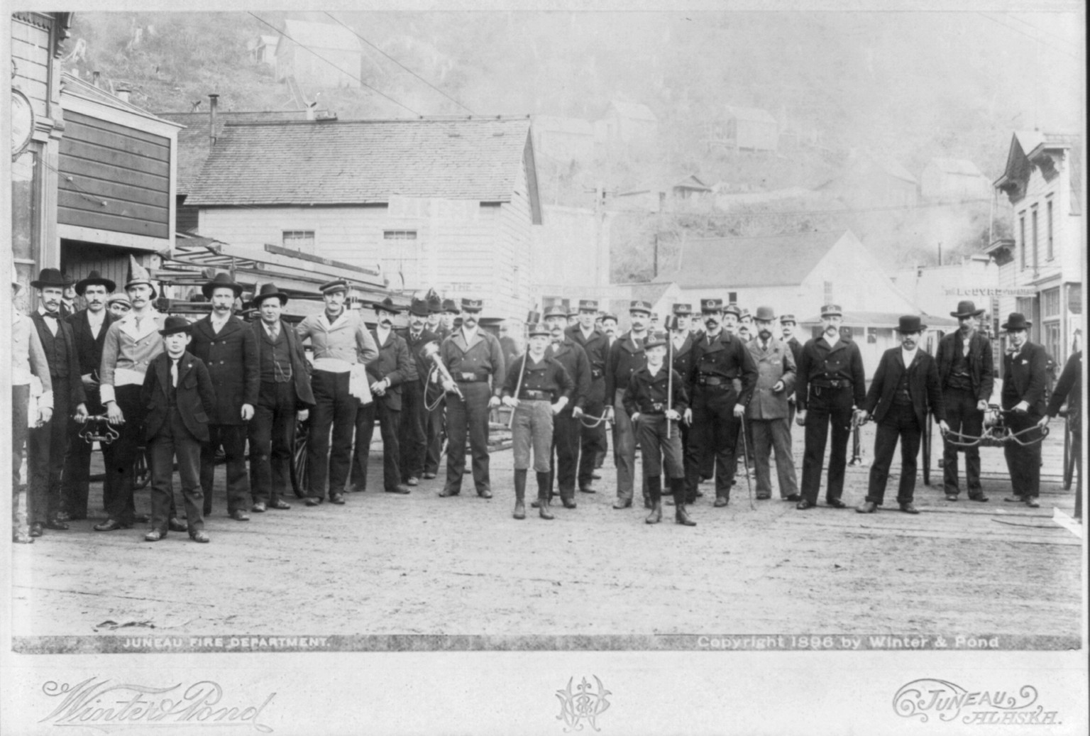 Juneau Fire Department, c1896. — historic photograph
