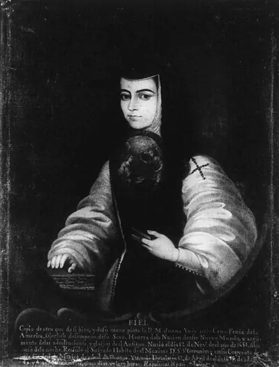Self portrait of Sor Juana Ines de la Cruz