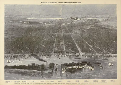 Bird's-eye view of the City of Philadelphia, 1876
