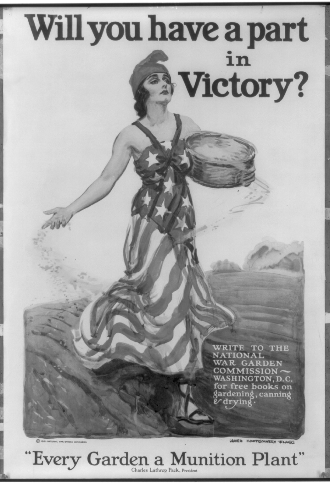 Will you have a part in victory? / James Montgomery Flagg., 1918 — vintage poster