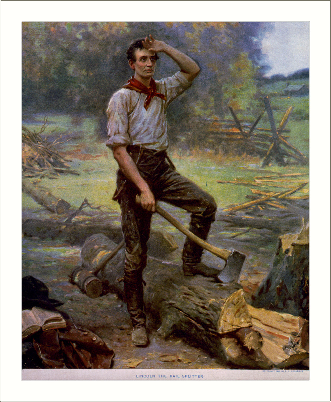 Lincoln the Rail Splitter — historic image