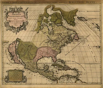 Amerique Septentrionale divisée en ses principales parties