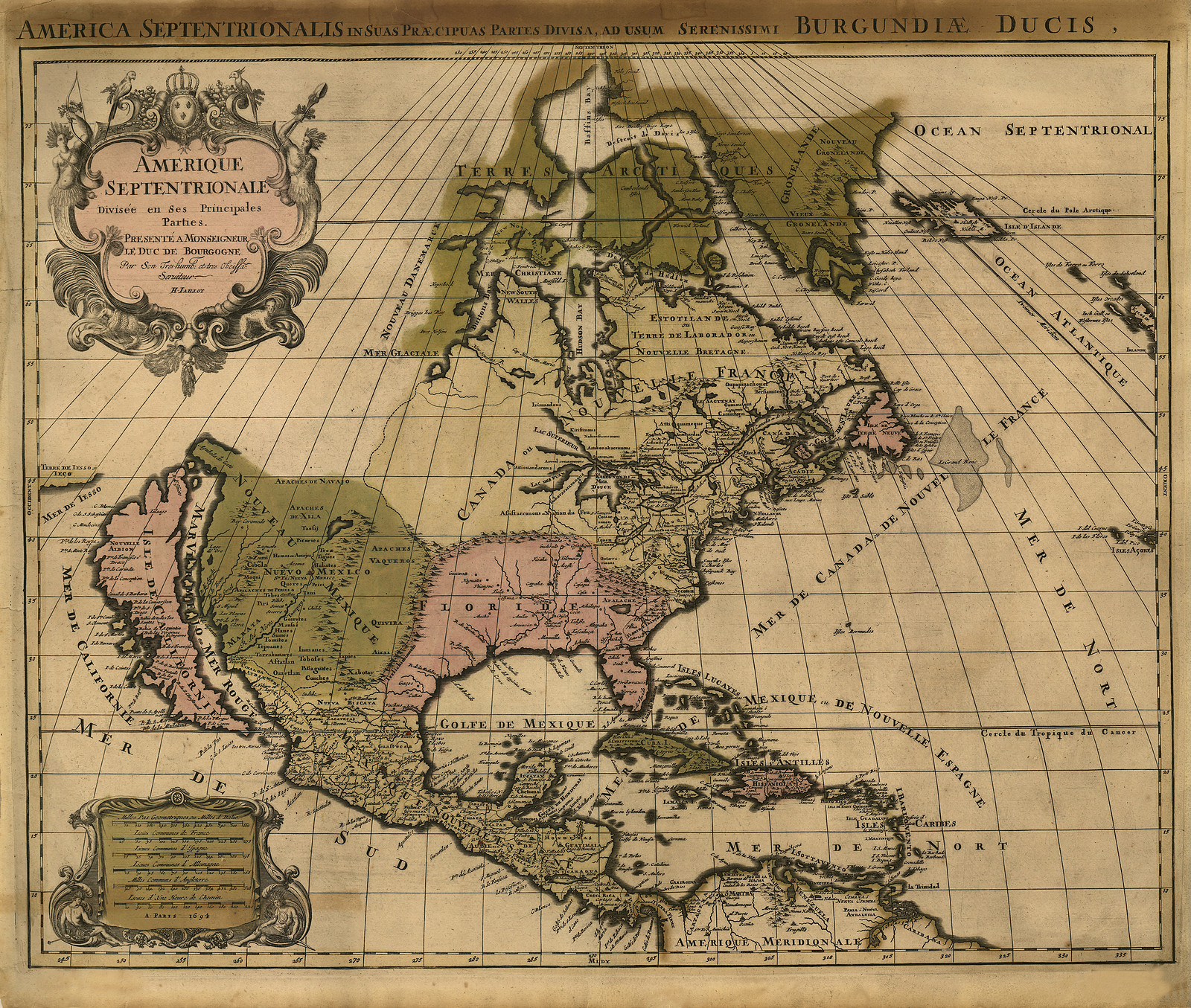 Amerique Septentrionale divisée en ses principales parties — historic image