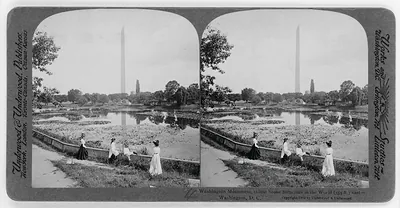 Washington Monument, Tallest Stone Structure In The World (555 ft.)East Washington, D.C. Published, Underwood & Underwood, New York