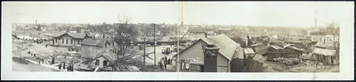 Birds eye view, Delaware flood, Ohio, 1913
