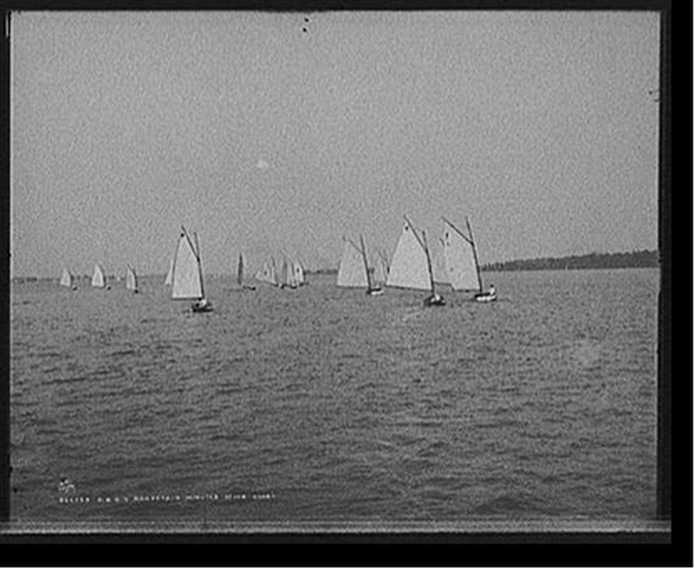 D.B.C.Y. [Detroit Boat Club yacht] regatta, 5 minutes after start, [between 1900 and 1910] — historic photograph