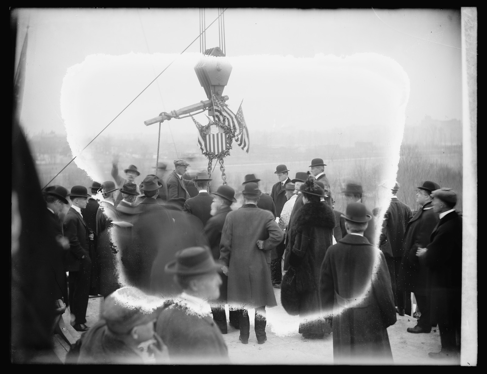 Lincoln Memorial, [Washington, D.C.], corner stone laying, [between 1910 and 1926] — historic photograph