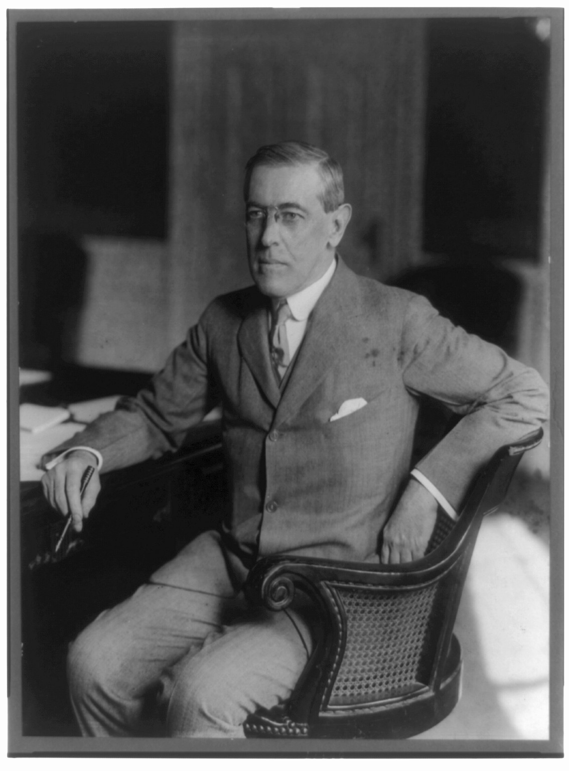 Woodrow Wilson, Pres. U.S., 1856-1924, c1913 April 13. — historic photograph