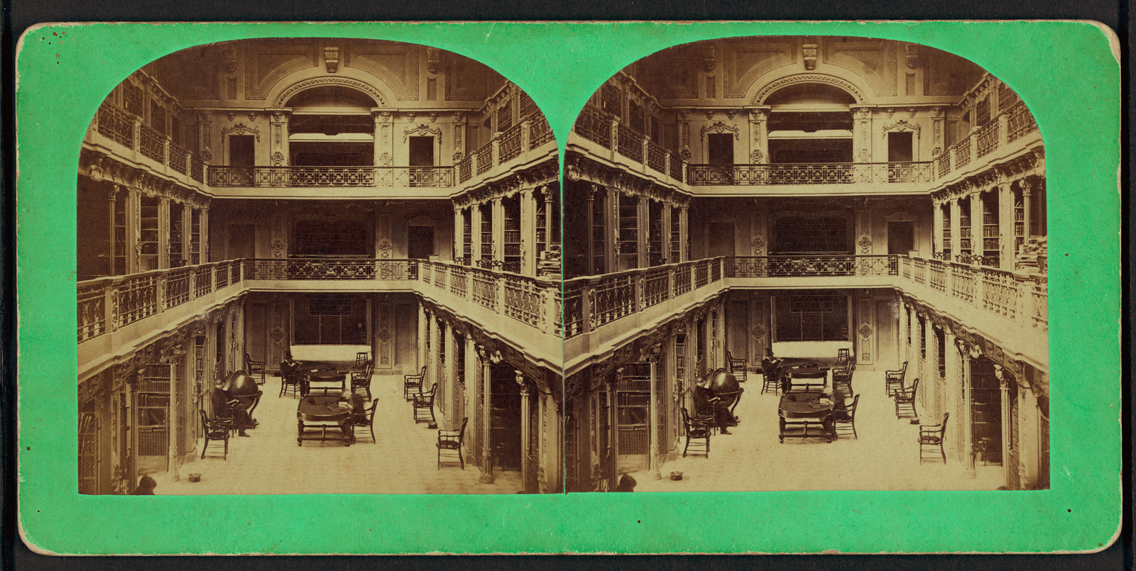 Congressional Library (in the U.S. Capitol), 1870 — historic photograph