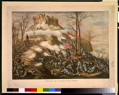 Battle of Lookout Mountain--November 24' 1863 - 4' & 14' Corps, Army of the Cumberland & Geary's Div. o. 12' Corps, & 11' & 15' Corps A.O.T. Tenn. engaged