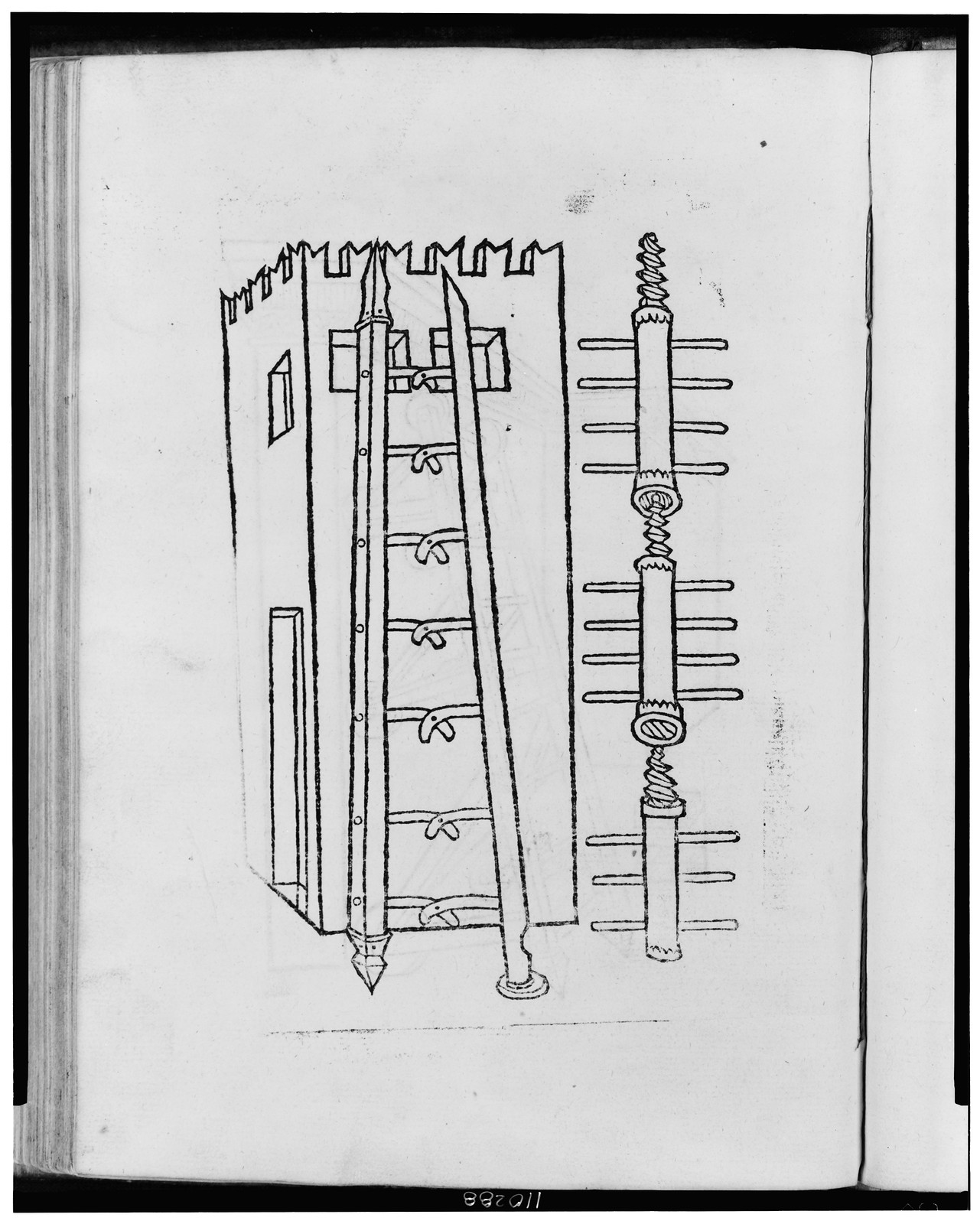 [Portable siege ladder] — historic print