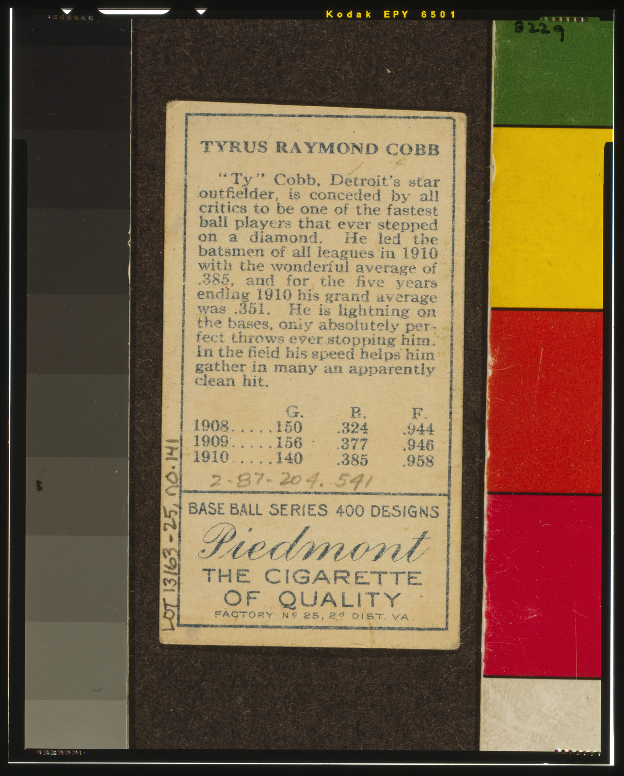 Gold Borders (T205), 1911 — historic print