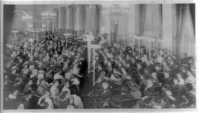 Opening session of National American Suffrage Congress, Hotel Statler, March 24th, 1919