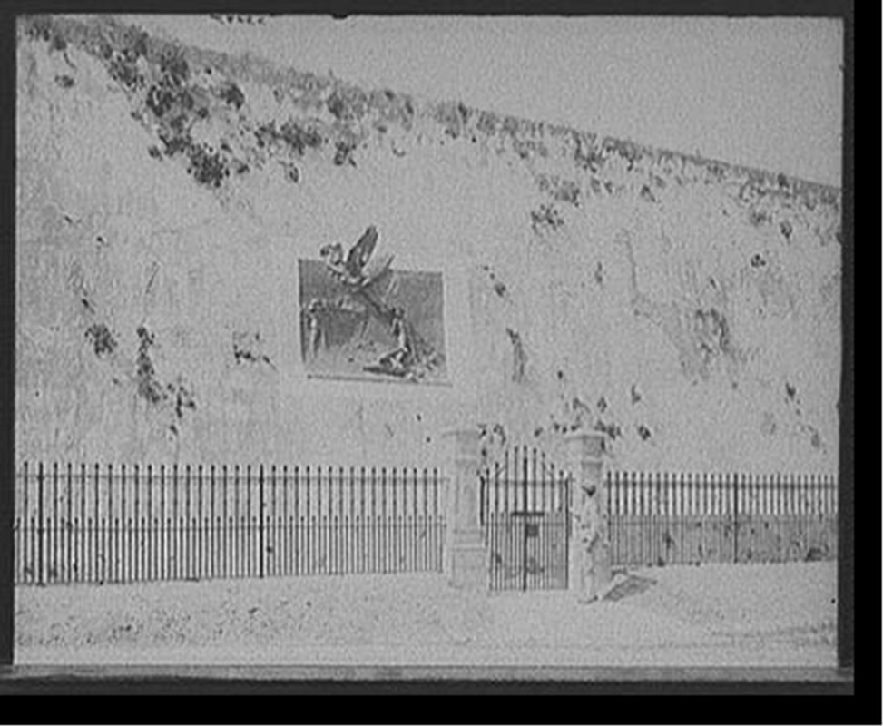 [Execution wall in Cabanas, Havana, Cuba], [1904?] — historic photograph
