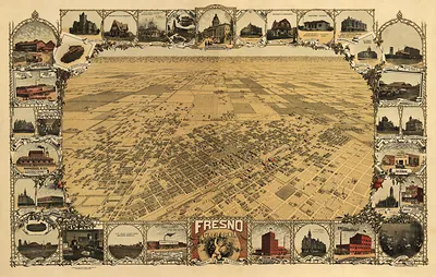 CA Fresno 1901 MAP