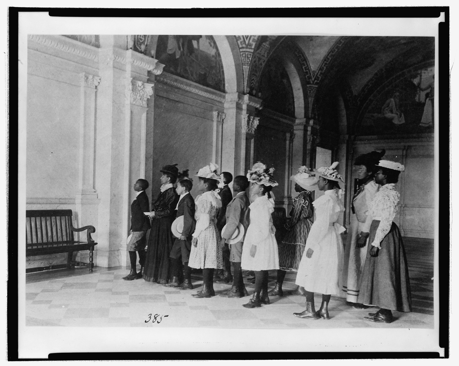 [A visit to the Library of Congress], [1899?] — historic photograph