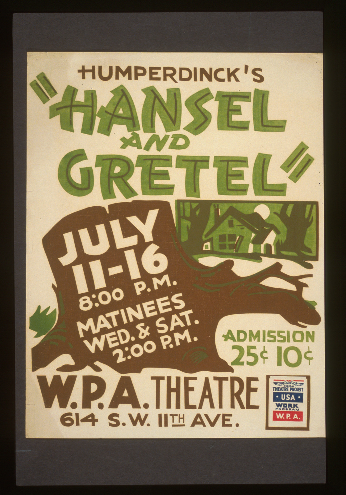 Humperdincks Hansel and Gretel, 1936 — vintage poster