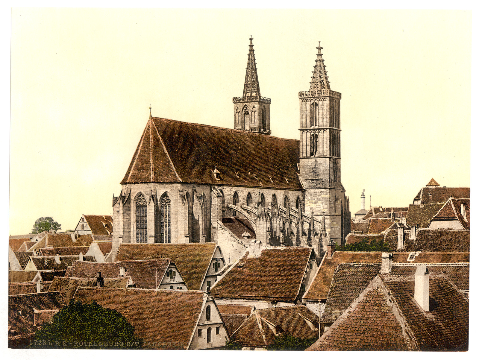 Jacobs Church (St. Jacobs Church) Rothenburg (i.e. ob der Tauber) Bavaria Germany, [between ca. 1890 and ca. 1900]. — historic print