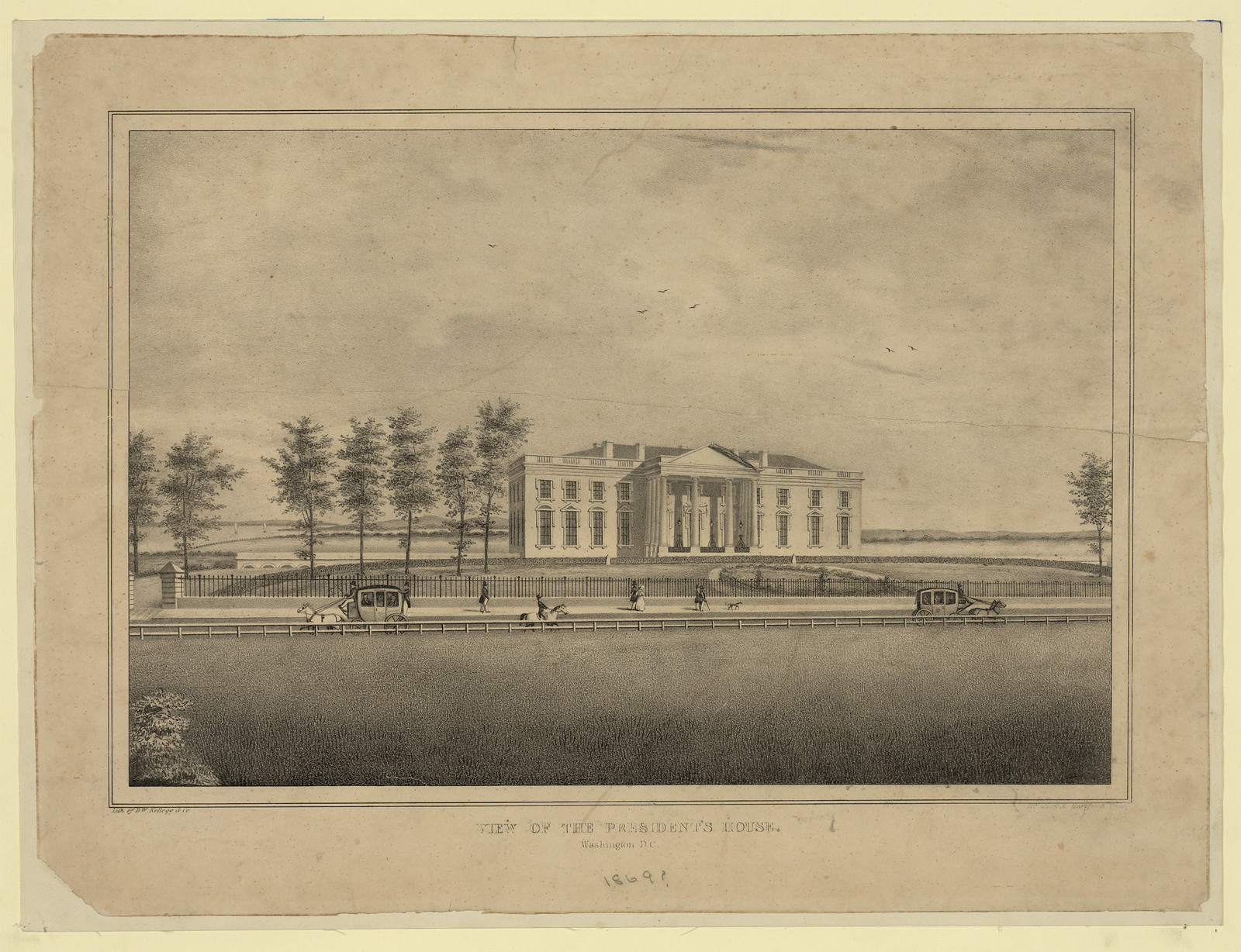 View of the President's House, Washington D.C. — historic image